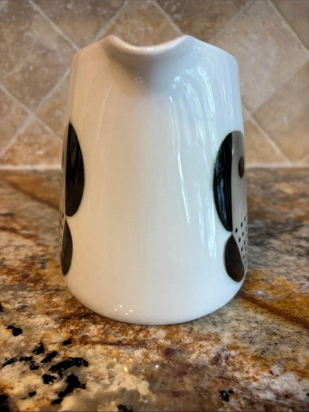 Arabia Finland Butterfly Pitcher Jug with Gray/Black Butterfly Design